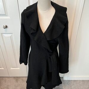 Susan Bristol size L wool wrap coat